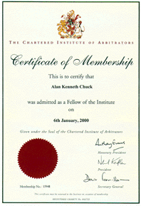 Chartered Institute of Arbitrators Certificate - 25K